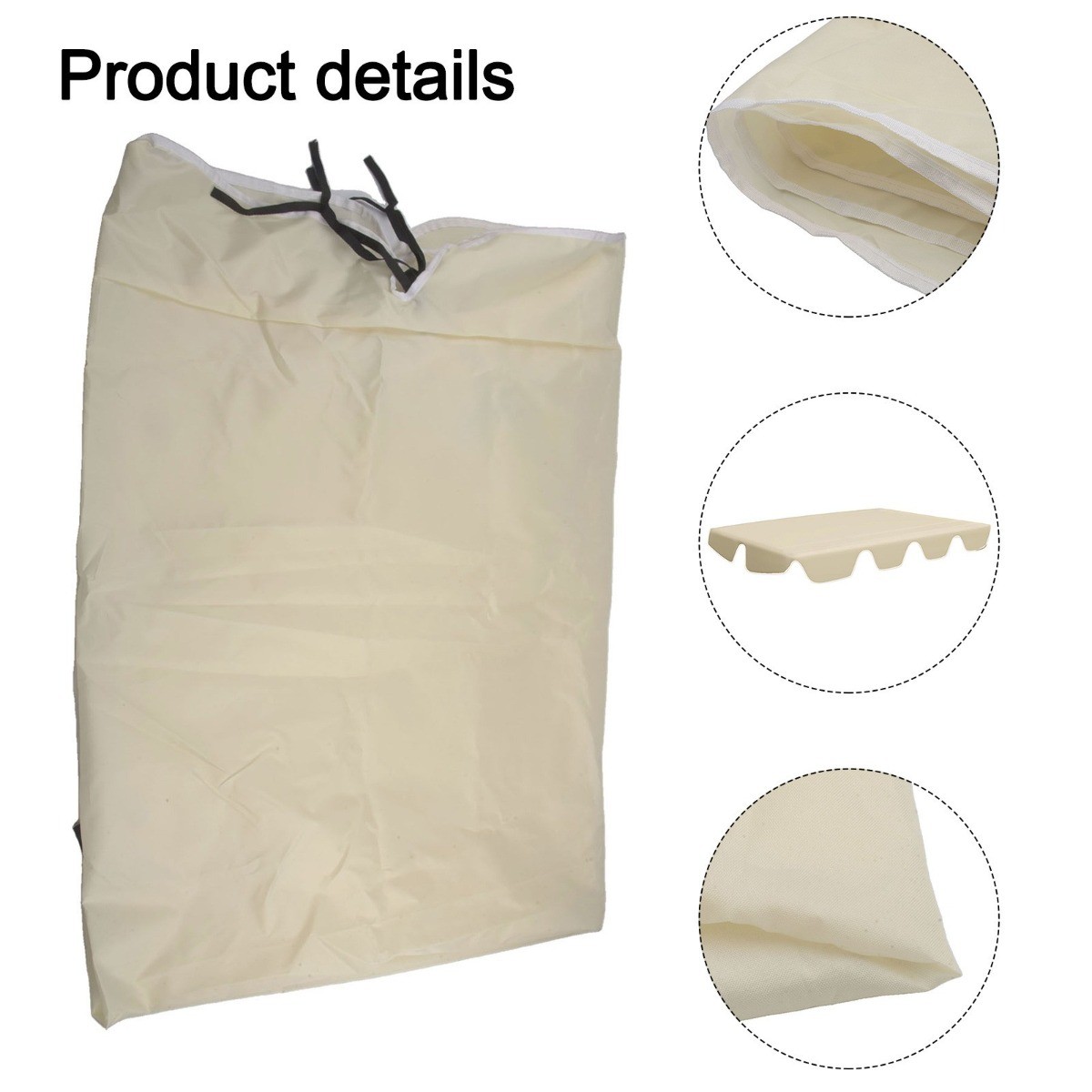 Two Or Three Seater Waterproof Oxford Fabric Canopy For Garden Swing Seat Cover