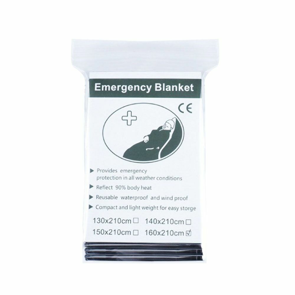 8 Pack Emergency Solar Blanket 83″x63″ Mylar Insulating Thermal Heat Packets XL