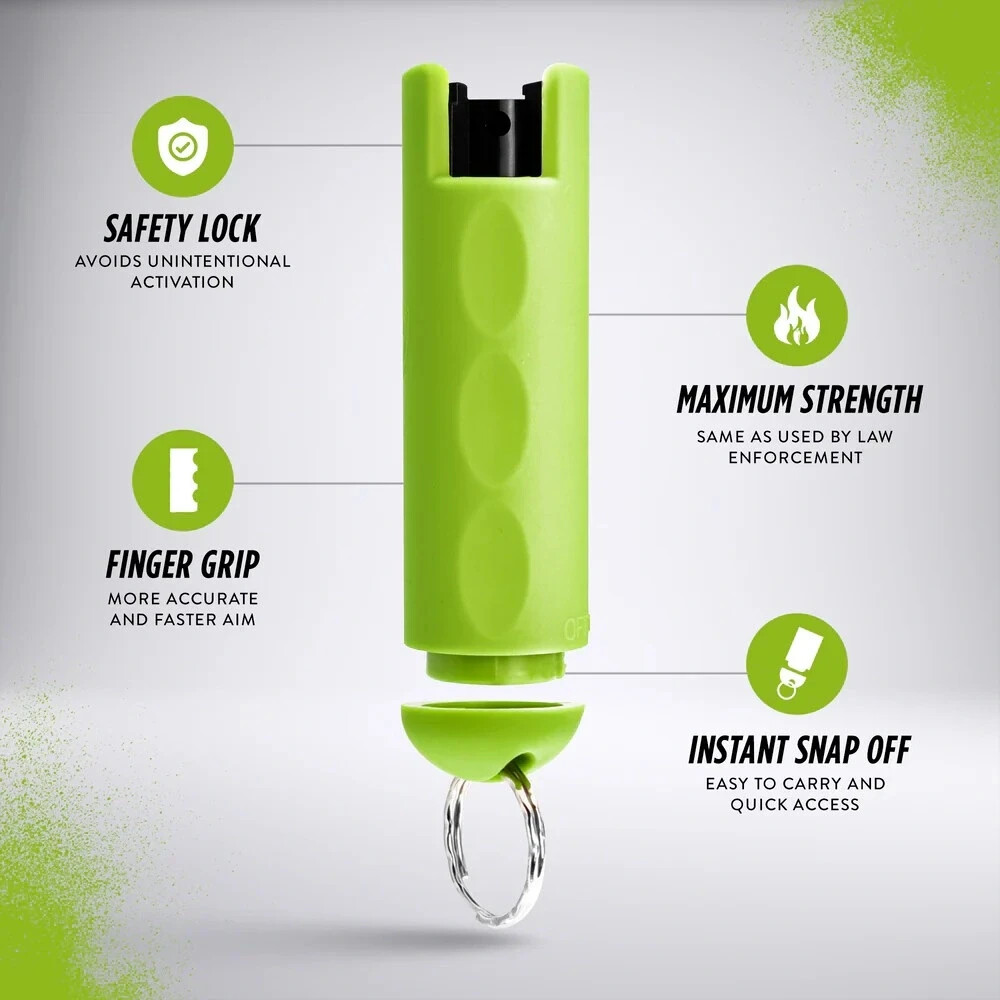Snapshot Pepper Spray with Finger Grip | Instant Snap Off