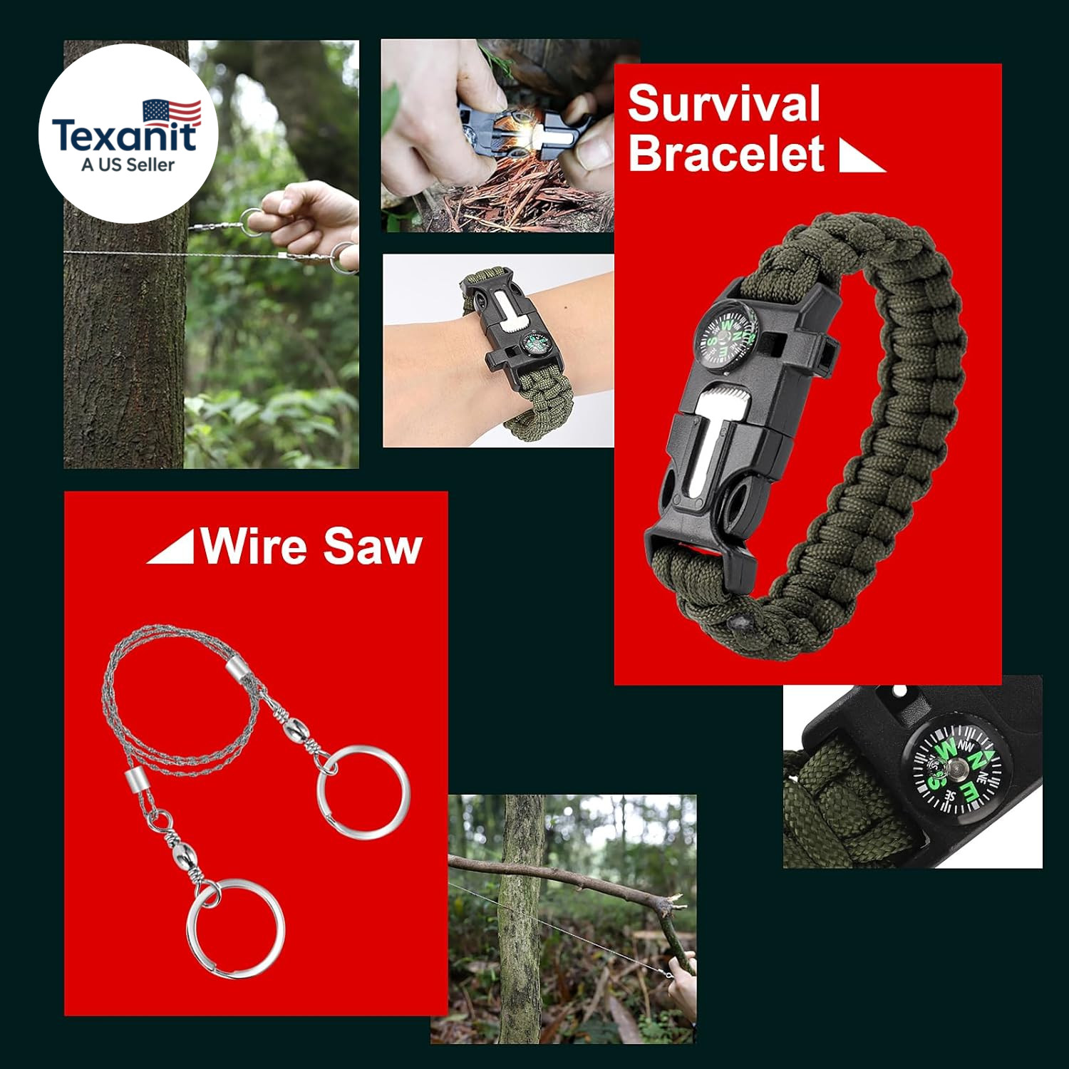 Survival Kits, Survival Gear and Equipment 116-In-1, Emergency Kit with First Ai