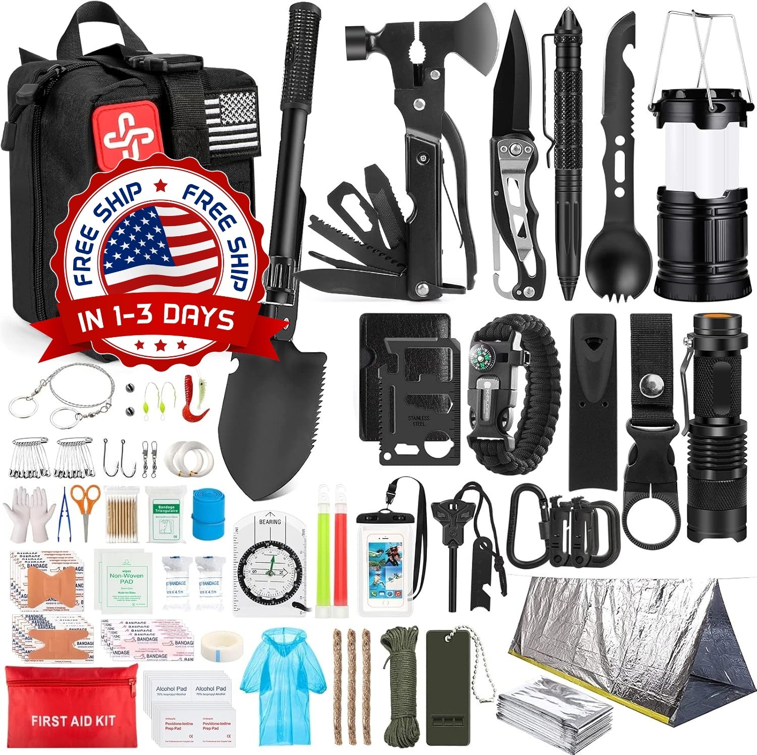 Paquete De Supervivencia, Prepárese Con Un Kit De Supervivencia Bien Equipado US