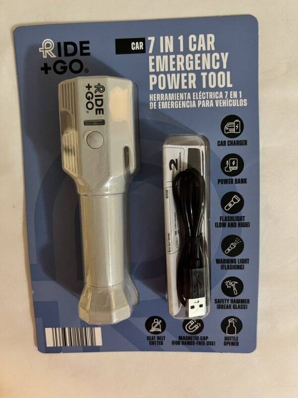 CAR 7 IN 1 EMERGENCY POWER TOOL RIDE + GO BRAND NEW
