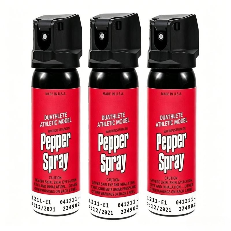 3 Packs Pepper Spray – Maximum Strength OC Spray, 12ft, 40 Bursts
