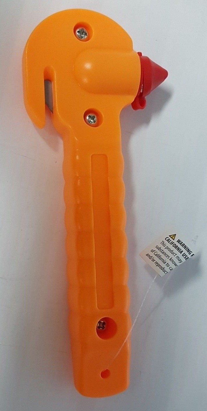 (12 Pack) SE EH431-12 2-in-1 Emergency Seat Belt Cutter with Window Punch / TF