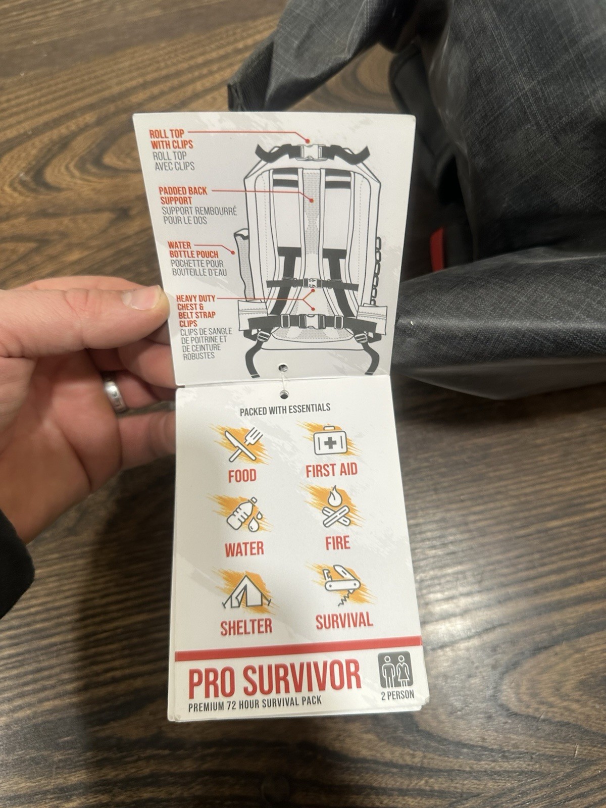 Life Gear Pro Survivor Premium 72 Hour 2 Person Survival Backpack