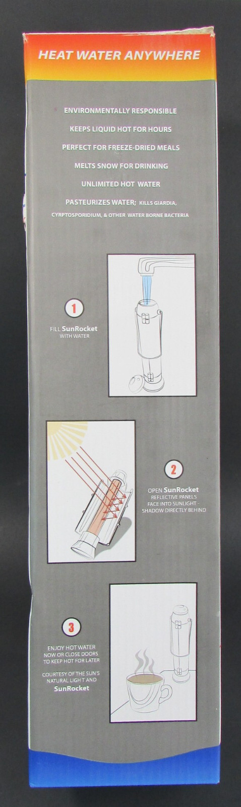 SunRocket 🟡 Solar Water Heater & Thermos NIB