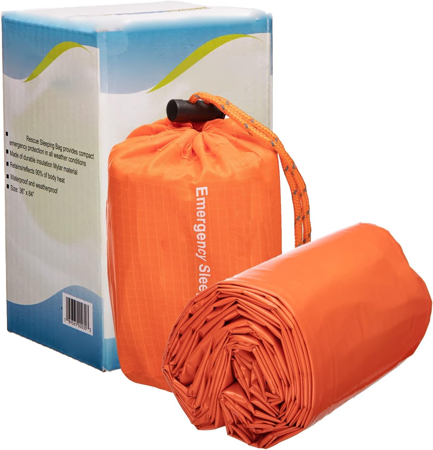 84″x36″ NovaMedic Emergency Sleeping Bag 5-Pack Thermal Mylar Bivy