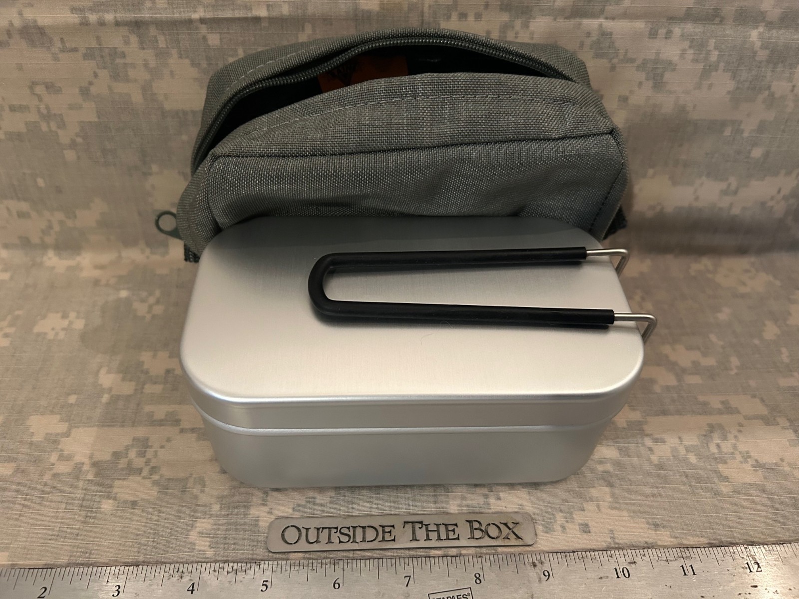 Emergency/Survival: FULLY STOCKED Aluminum Mess/Ration Kit Tin & Nylon Pouch