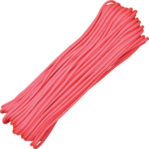 Parachute Cord New Parachute Cord Pink 100 ft S16 (PINK 100FT)