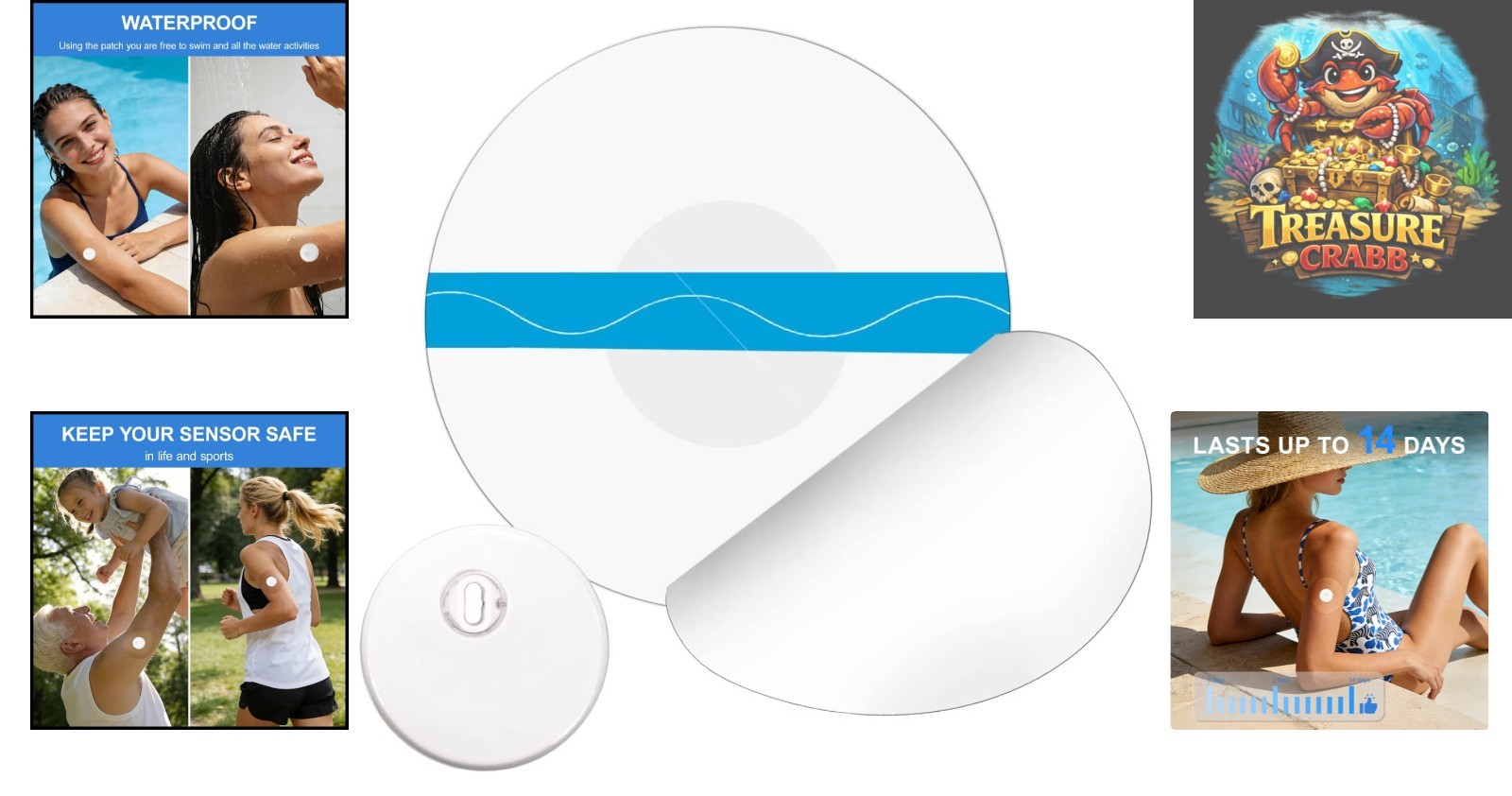 Hypoallergenic 20 Pack Freestyle Libre 3 Adhesive Patches – Comfortable & Secure