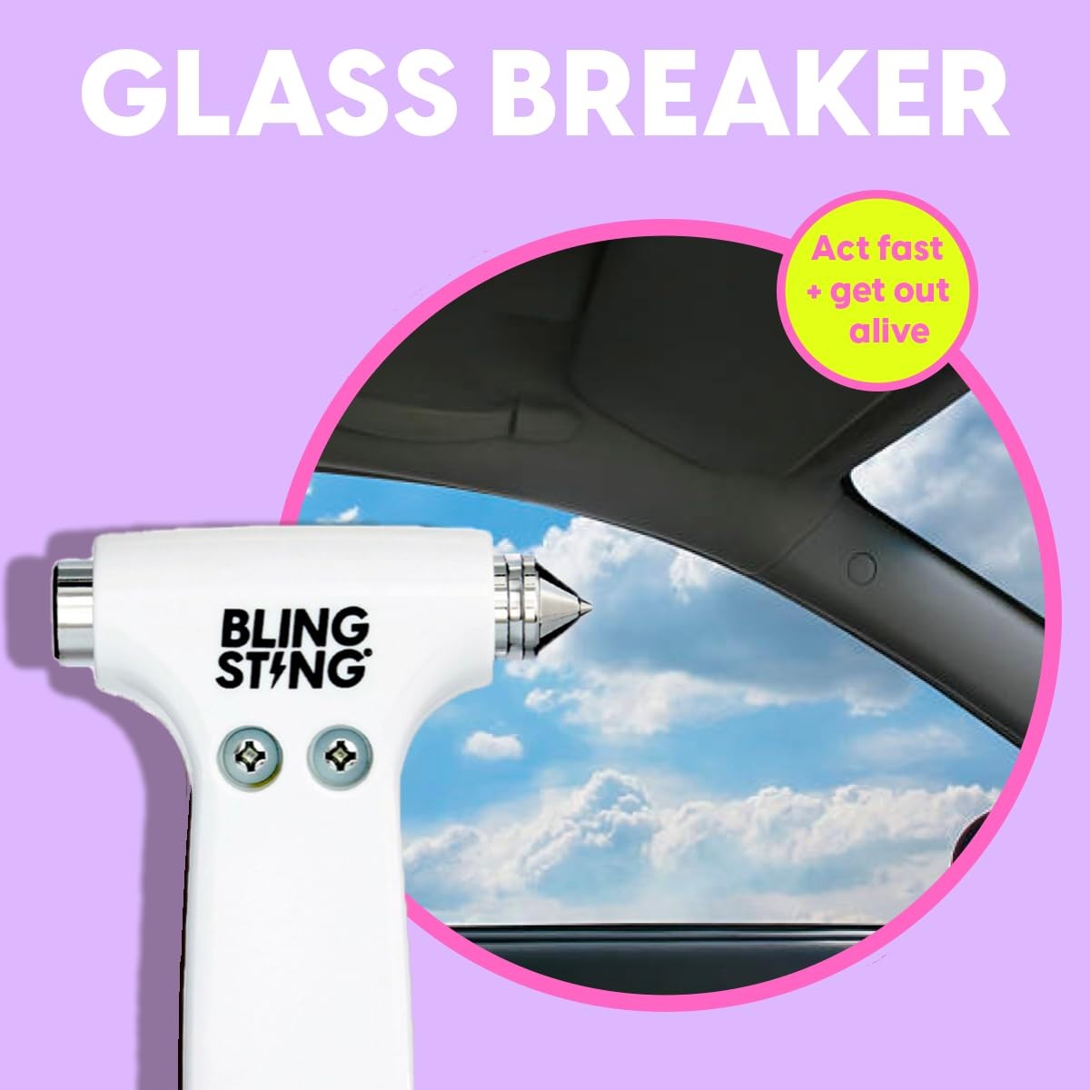 BLINGSTING – Safety Hammer – Emergency Escape Hammer for the Car