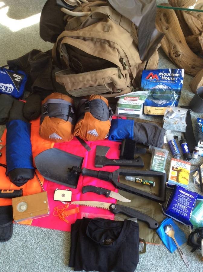 Emergency Preparedness Pack, Survival Kit from Desert Storm era