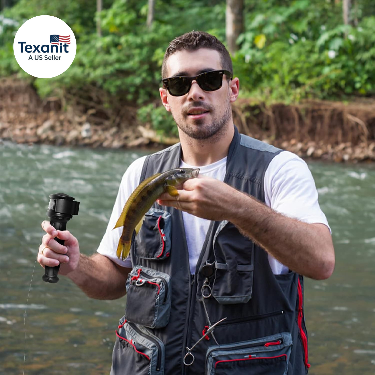 2.0 Backpacker Survival Fishing Kit, Emergency Lightweight Fishing System for Tr