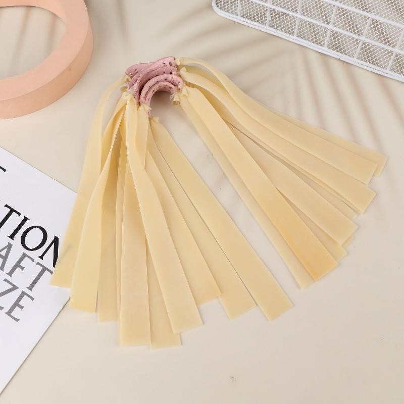 10Pcs Large Slingshot Hunting Powerful Flat Rubber Band 0.8/1mm High Elasticity