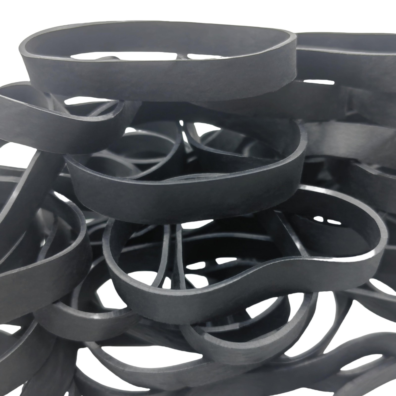 HeavyDuty Black Rubber Bands 3 1/2 x 3/8 Inch UV Heat Cold Resistant for Outdoo