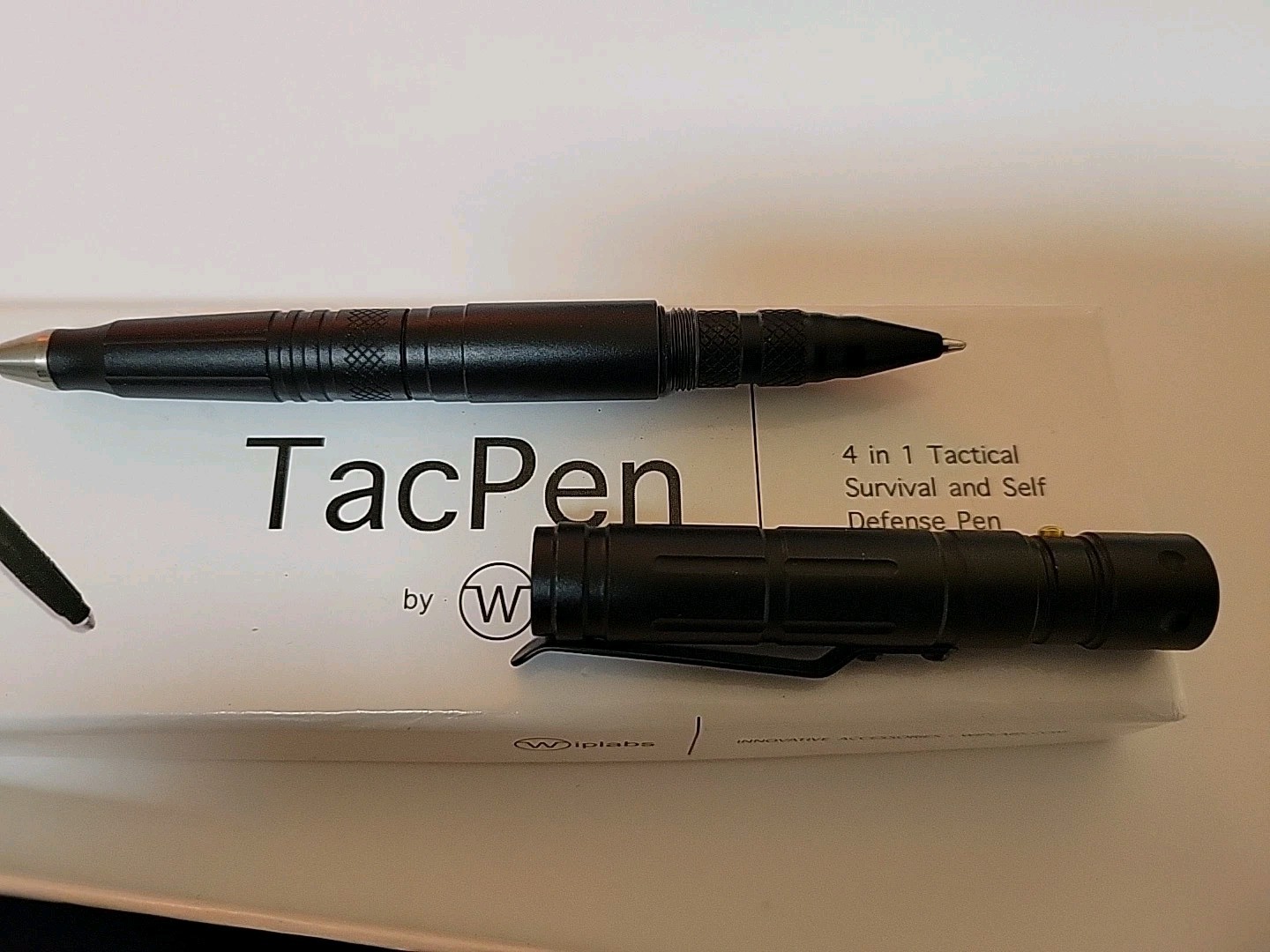 Wiplabs TacPen 4 In 1 Tactical Survival And Self Defense Pen Knife Flashlight