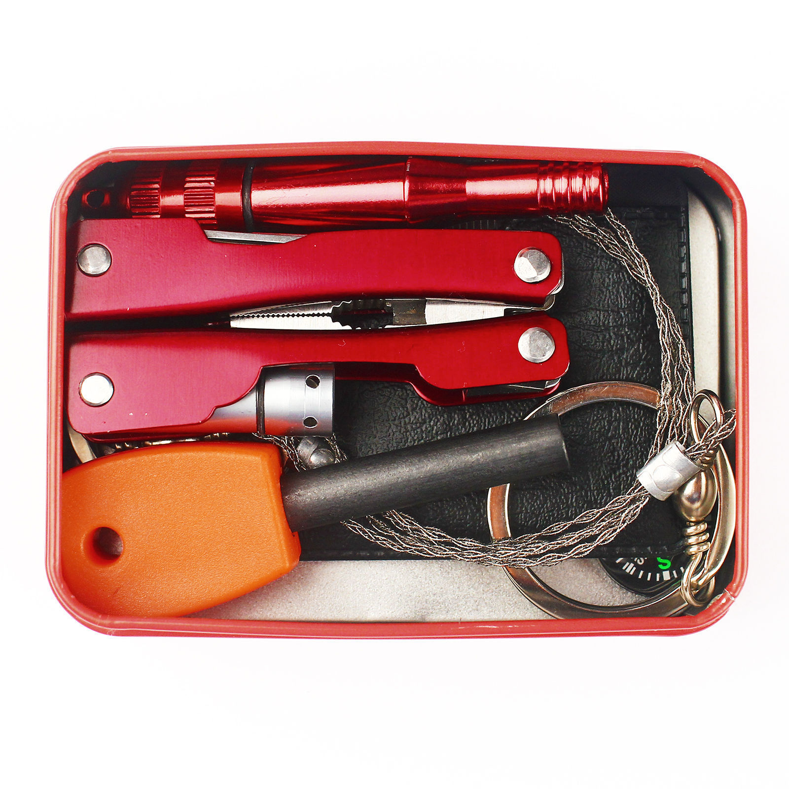 Self Help Outdoor Sport Camping Hiking Survival Emergency Gear Tools Box Kit Set