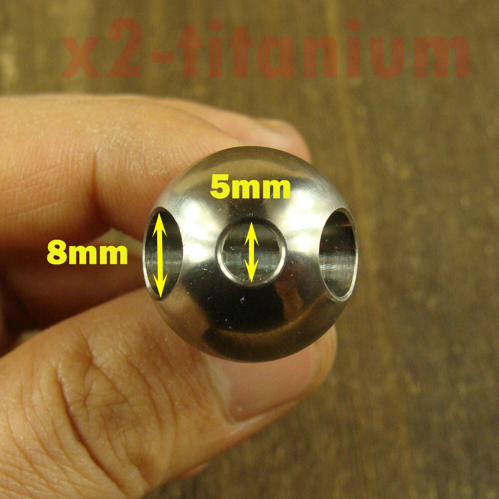 Titanium Ti Waterproof Capsule pill Bottle Lanyard bead Outdoor EDC Tool XH703