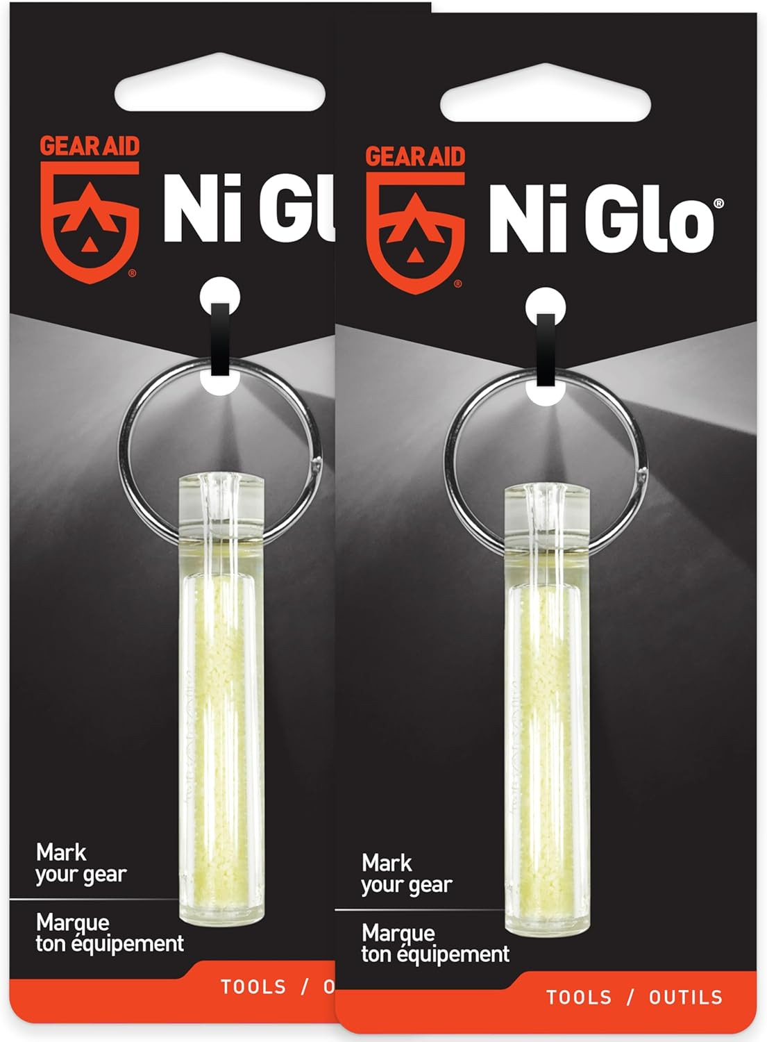 Ni Glo 2” UV Rechargeable Glowing Keychain – Multi-Purpose Glow-In-The-Dark Acce