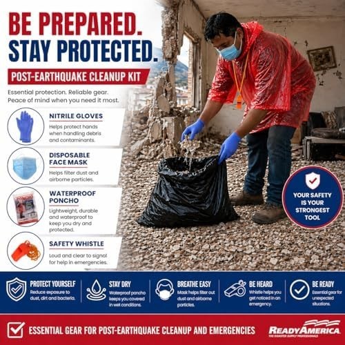 70280 72 Hour Emergency Kit, 2-Person, 3-Day Backpack, Includes First Aid Kit, S