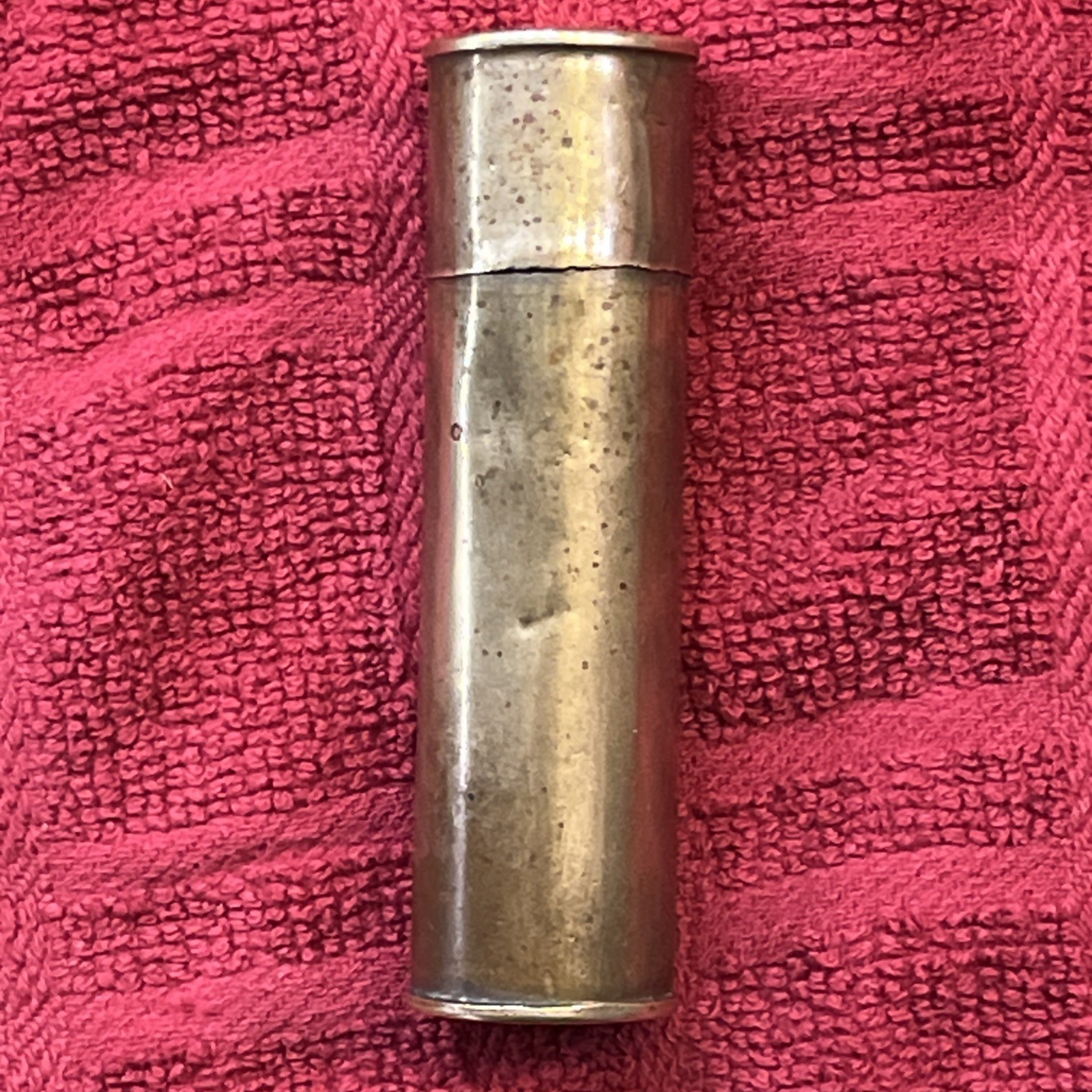 Rare Sears Roebuck 12 gauge Match Stick Holder Hunting Hiking Camping (745)