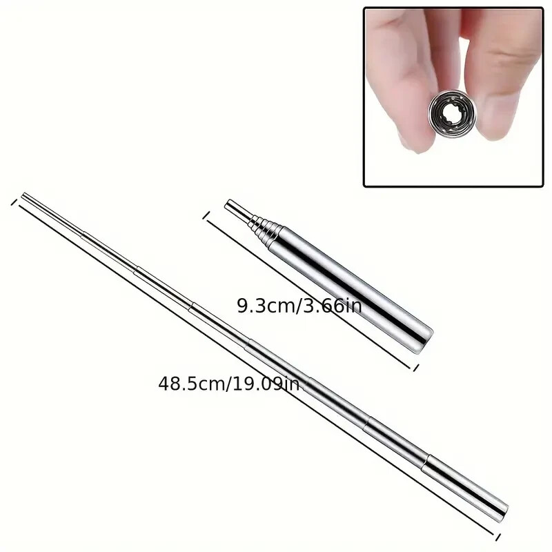 Pocket Bellow Collapsible Fire Tool Kit Camping Survival Blow Fire Tube New