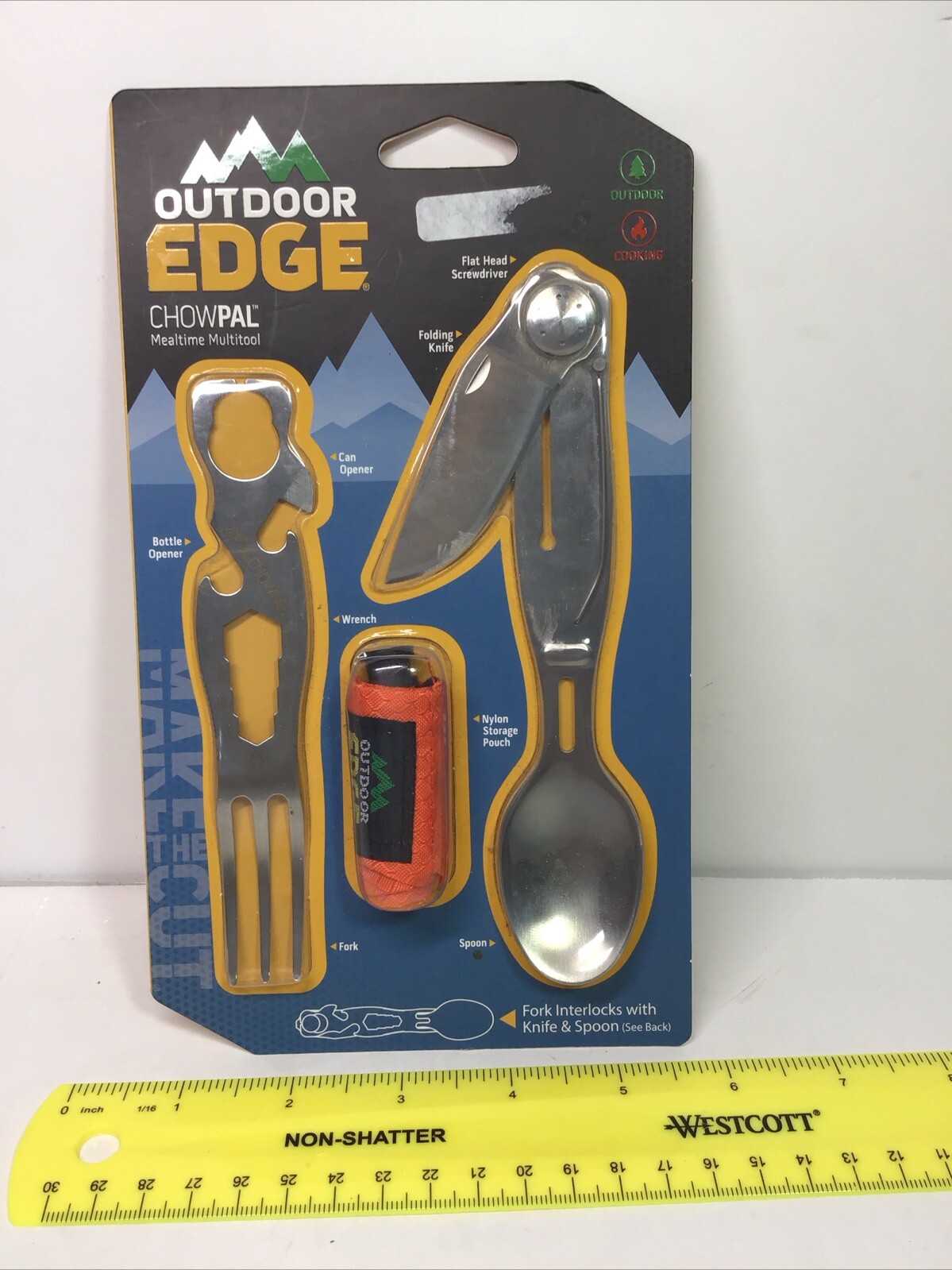 Outdoor Edge Chow pal (Mealtime Multitool) Mini Survival Kit On The Go