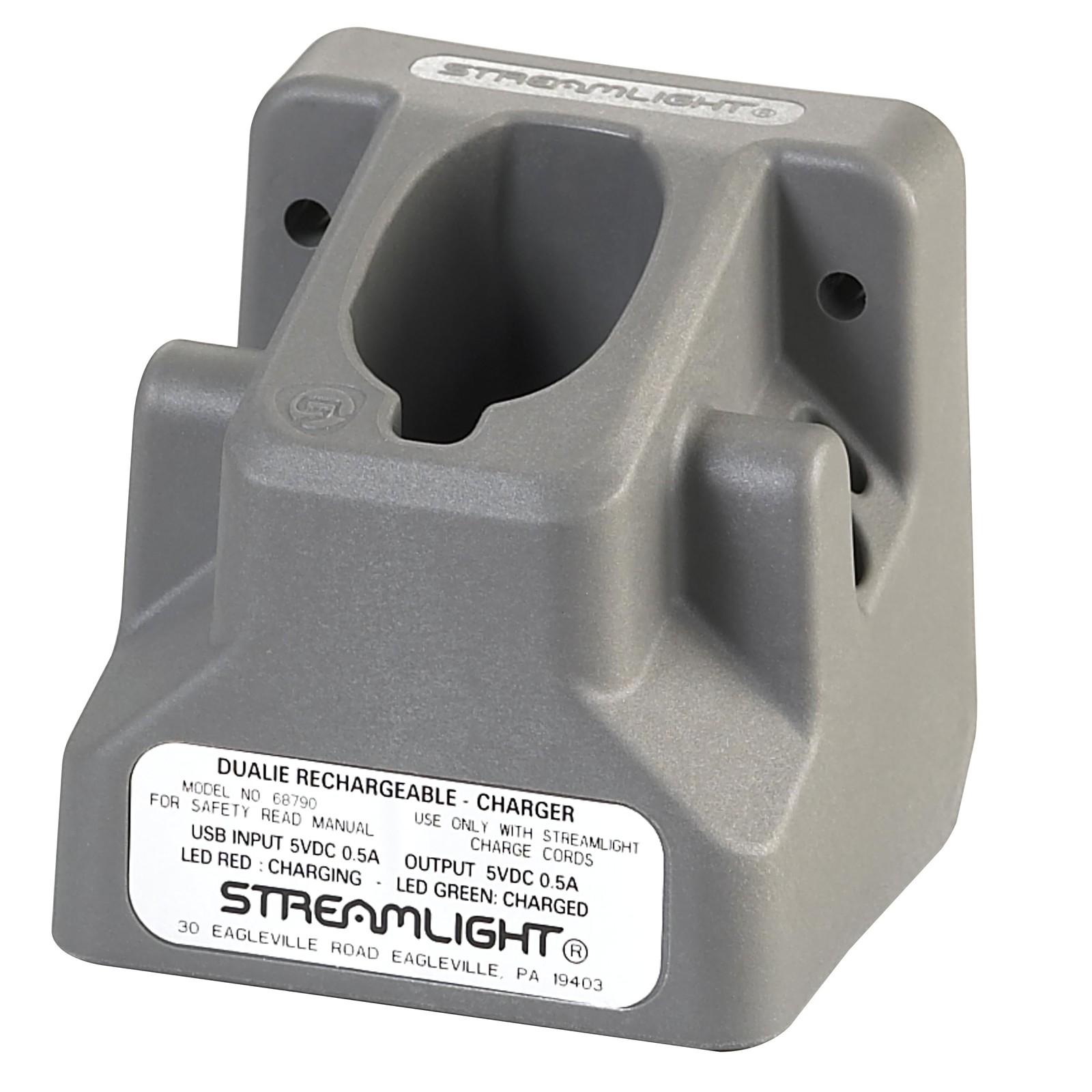 Streamlight 68790 Dualie Rechargeable Charger Holder AC/DC