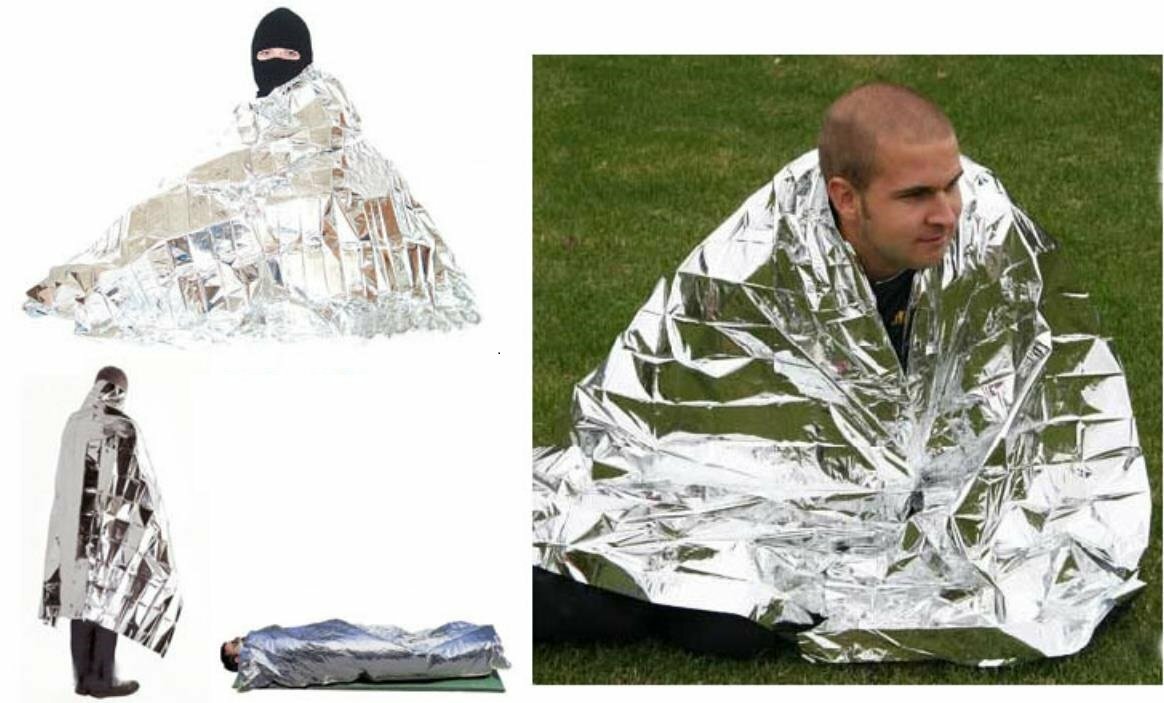 5pcs New Emergency Outdoor Blanket Heat Reflective Blanket for Natural Disasters