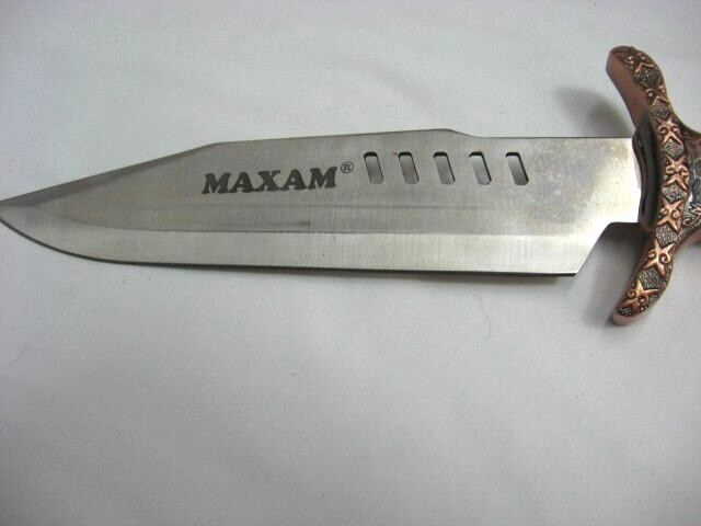 rmk99 Decorative 14.5″ Maxam Bowie Knife Resin Handle Dbl Layer-Sheath st135