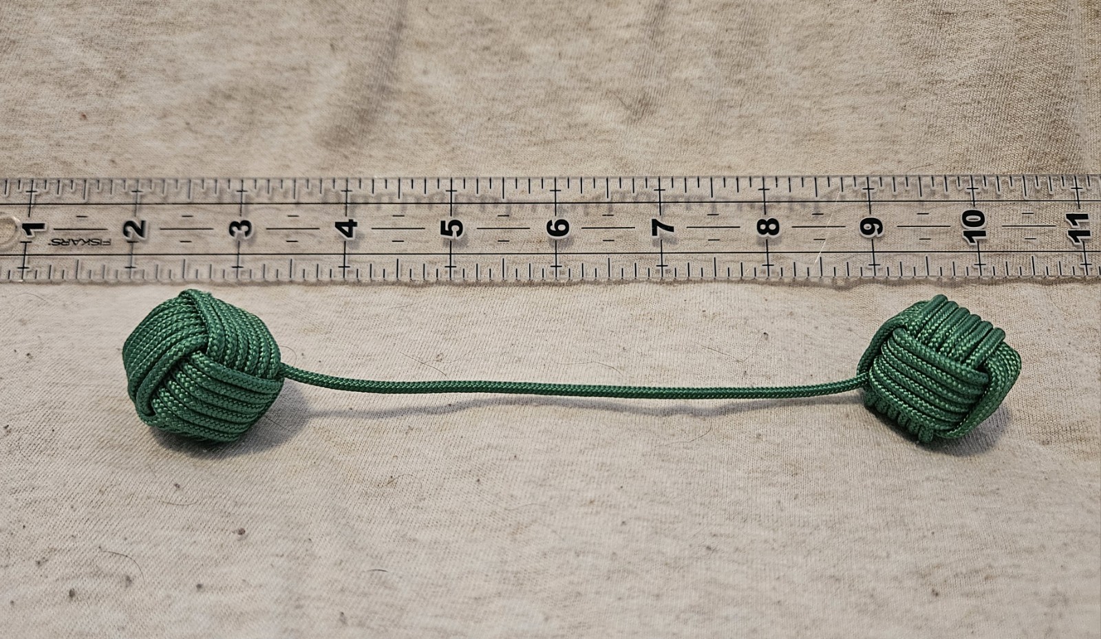 275 Paracord Begleri Double Monkey’s Fist Nautical Knots Fidget 16mm dice @ 7.5″