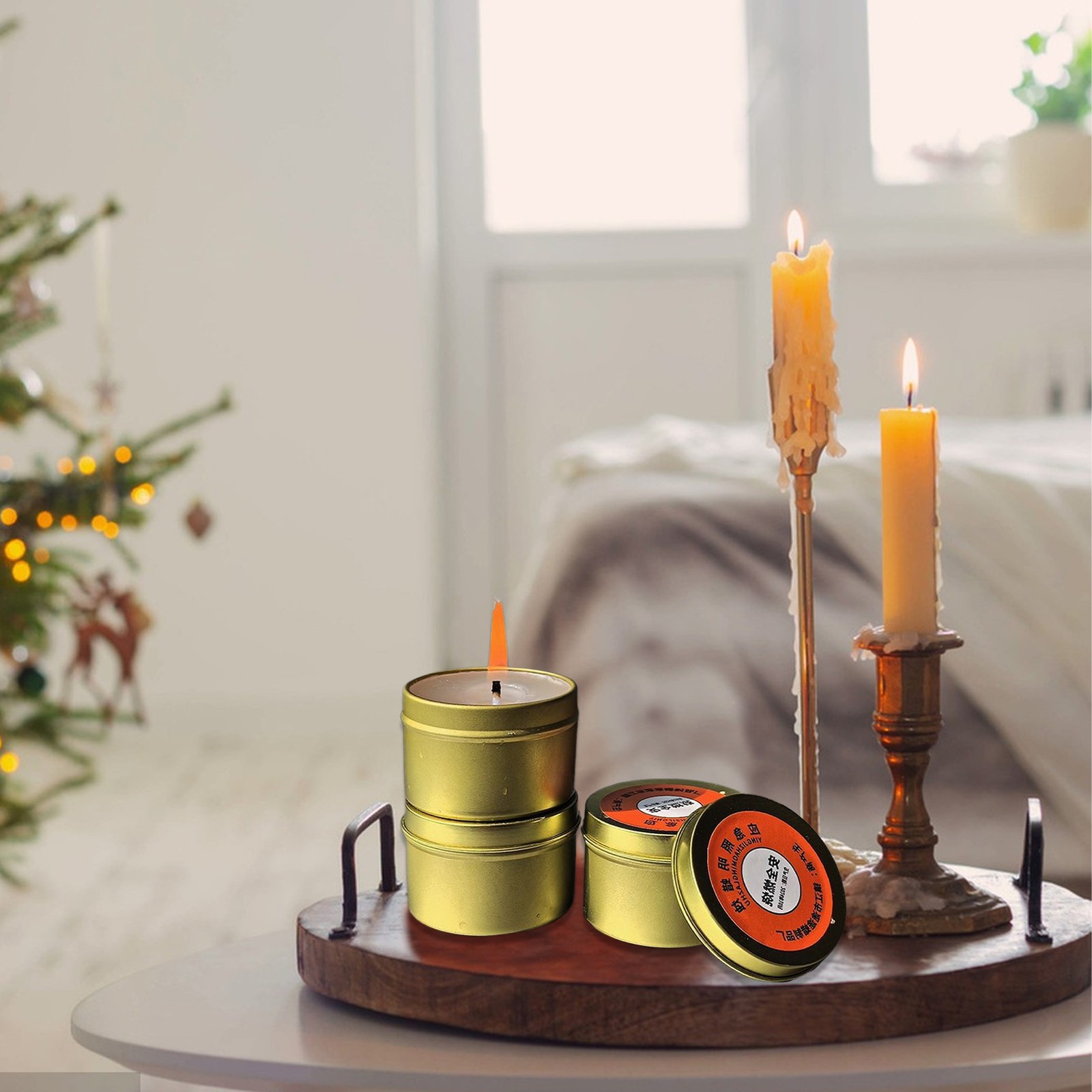 Candle Survival Smokeless Candles For Power Outages Set Of 10 Odorless
