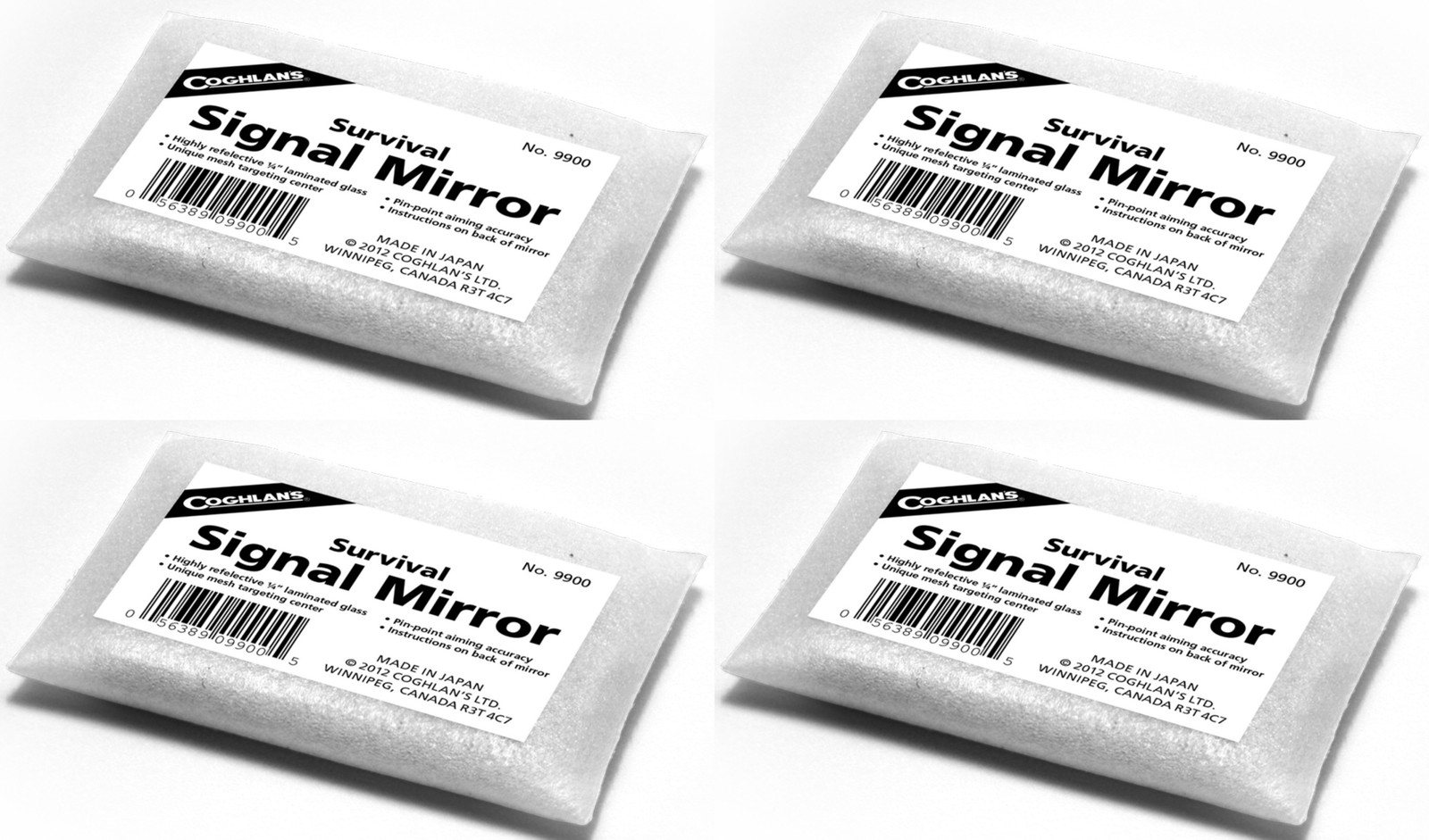 Coghlan’s Survival Signal Mirror, 2″ x 3″ (4-Pack)