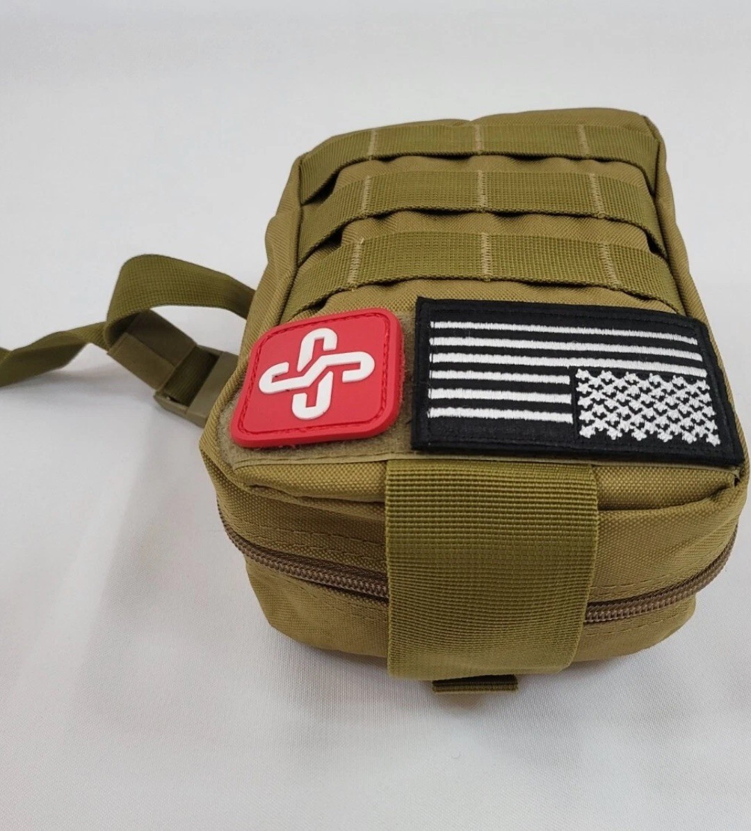 Emergency Survival Kit First Aid Bug out Military Prepper Brown 200 Piece Set