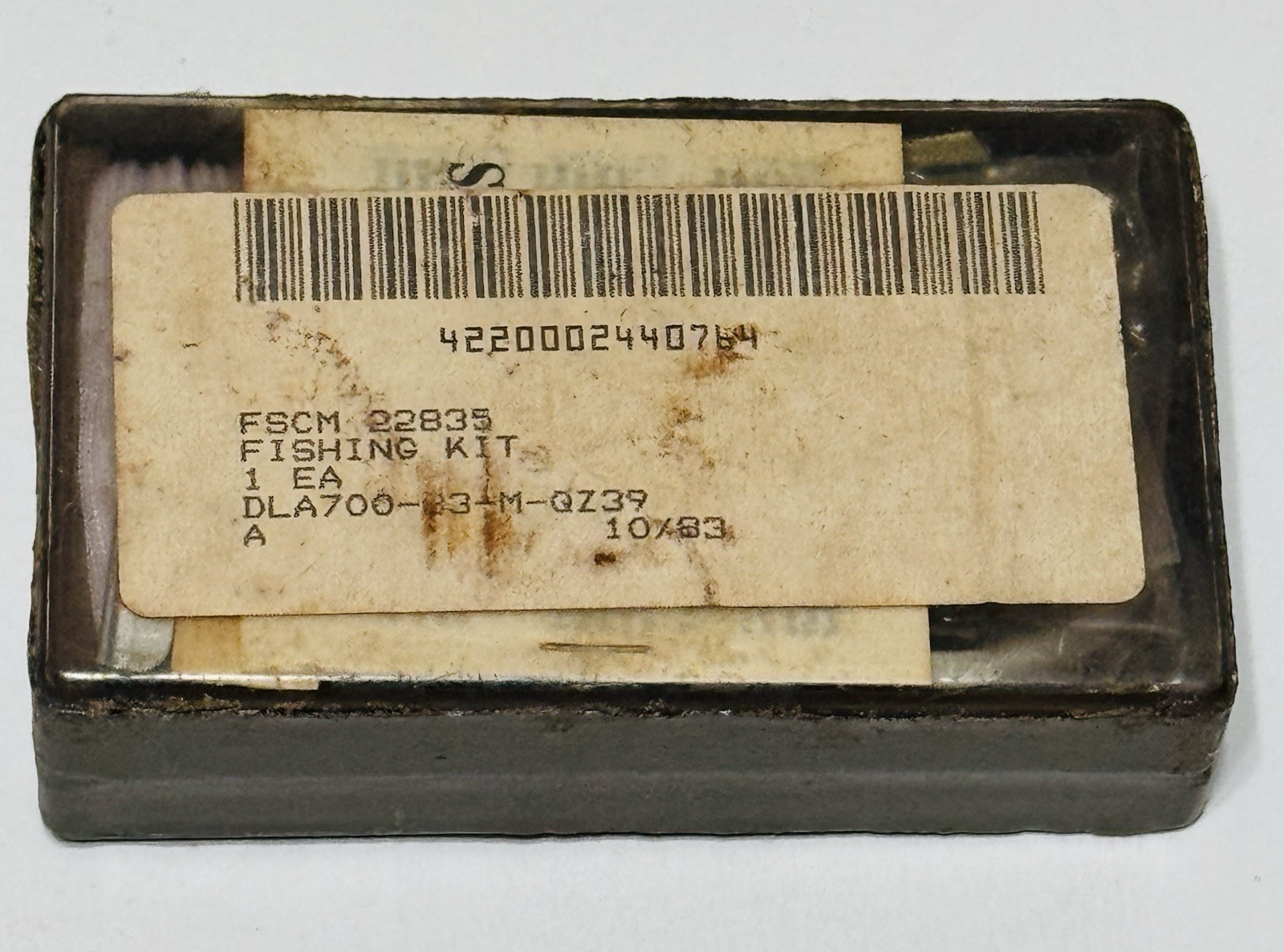 Vintage TRA-CON US Military Issue Emergency Fishing Kit FSCM 22835 (1303)O