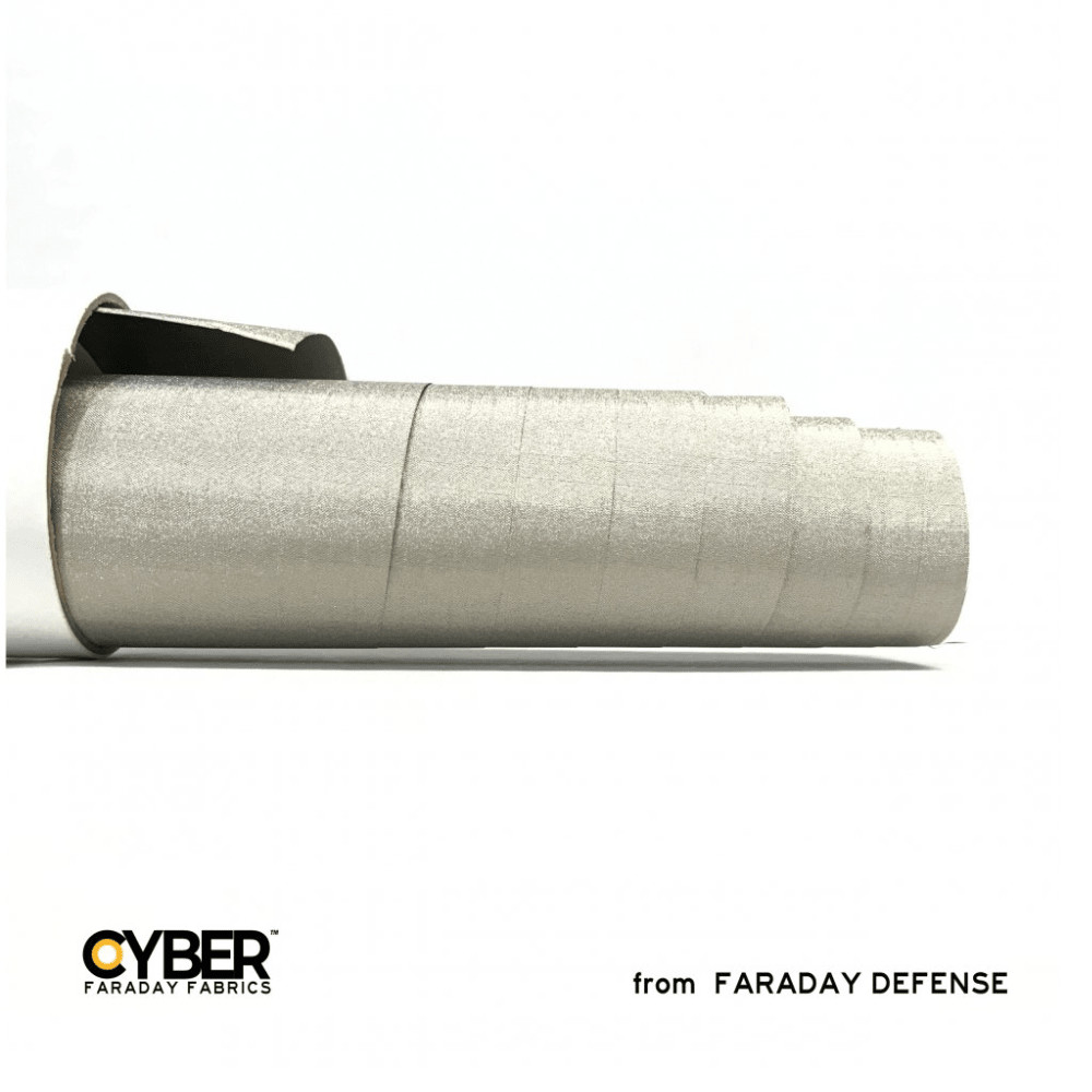 Faraday Cyber NC-RS EMF RF Shielding Nickel Copper Fabric Roll 54″ x1′
