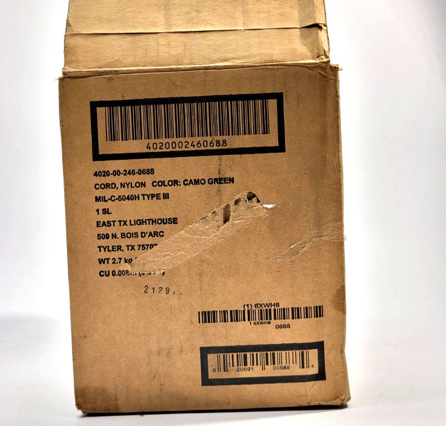 NEW! Nylon Utility Rope Cord Spool 1200 ft Camo Green