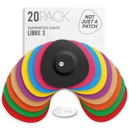 Freestyle Libre 3 Sensor Covers (20 Pack) – Breathable, Sweatproof, Secure Fit –