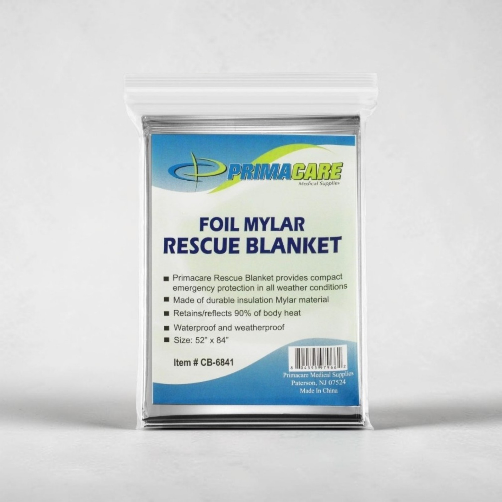 10‑Pack Emergency Mylar Thermal Rescue Blankets Waterproof, Windproof