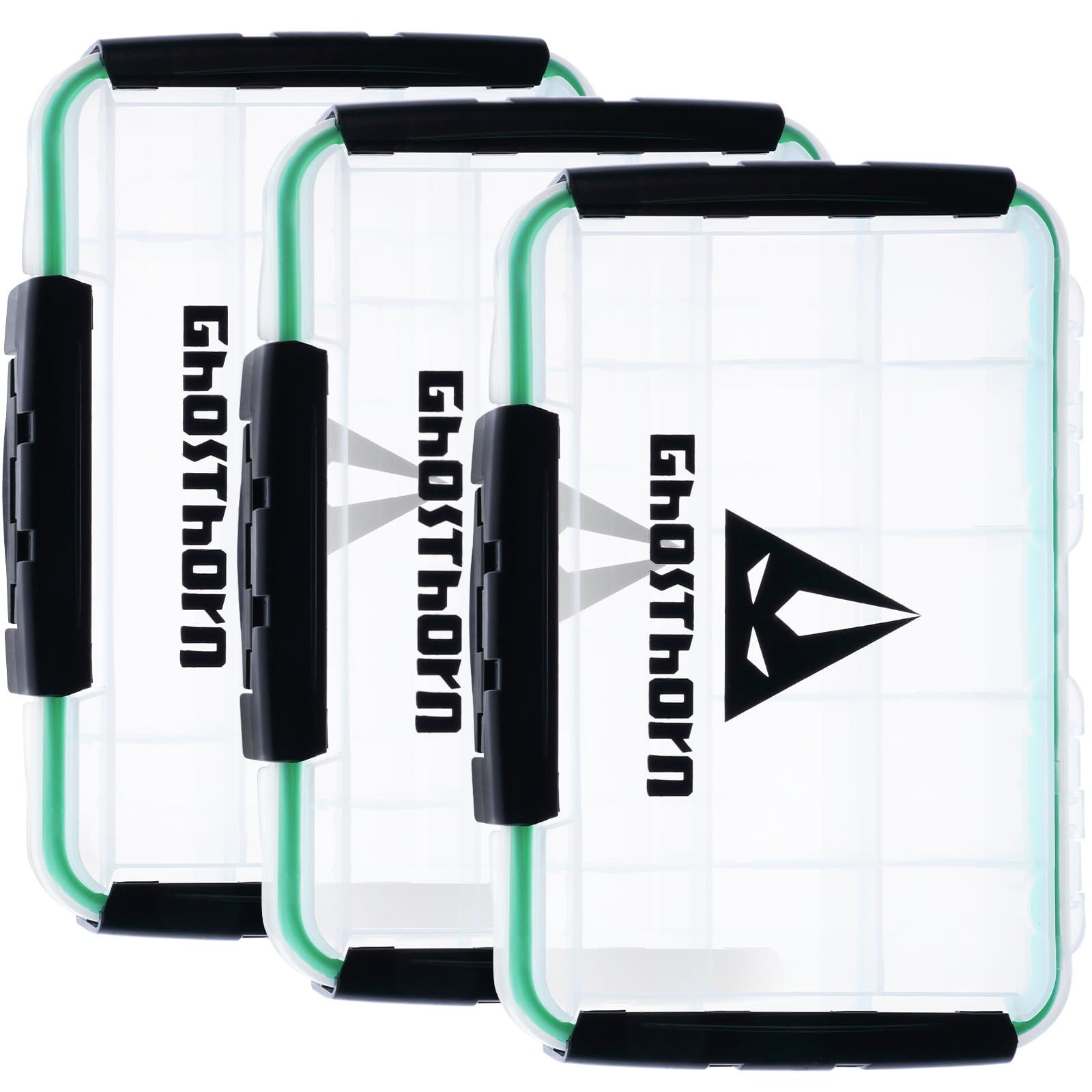 Ghosthorn Fishing Tackle Box, Waterproof 3600 and 3700 3600 (3 Packs), 3600*3