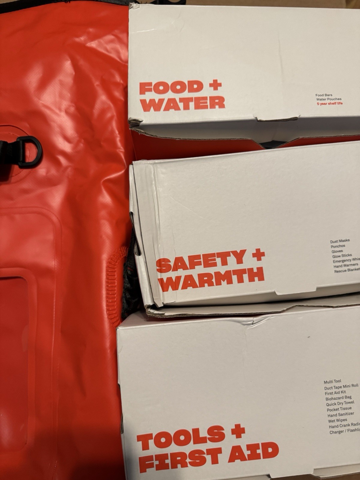 Judy Emergency kit survival bagpack Backpack Food Water First Aid Waterproof Bag