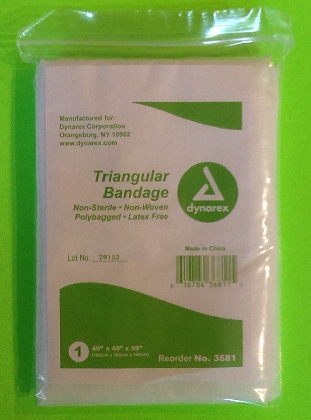 Lot of 7 Triangular Bandages First Aid Emergency Survival Prepper Bug Out Bag