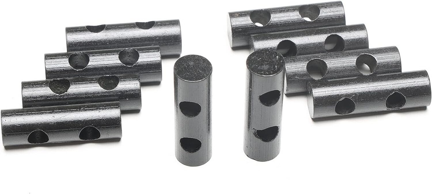 10 Drilled Ferrocerium Rod Flint Fire Starter Survival Bracelet toggle Gear Kits