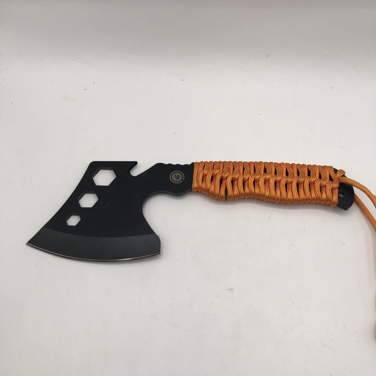 UST Survival Hatchet with Sheath + Gut Hook & Hex Wrench + Paracord 4″ Blade