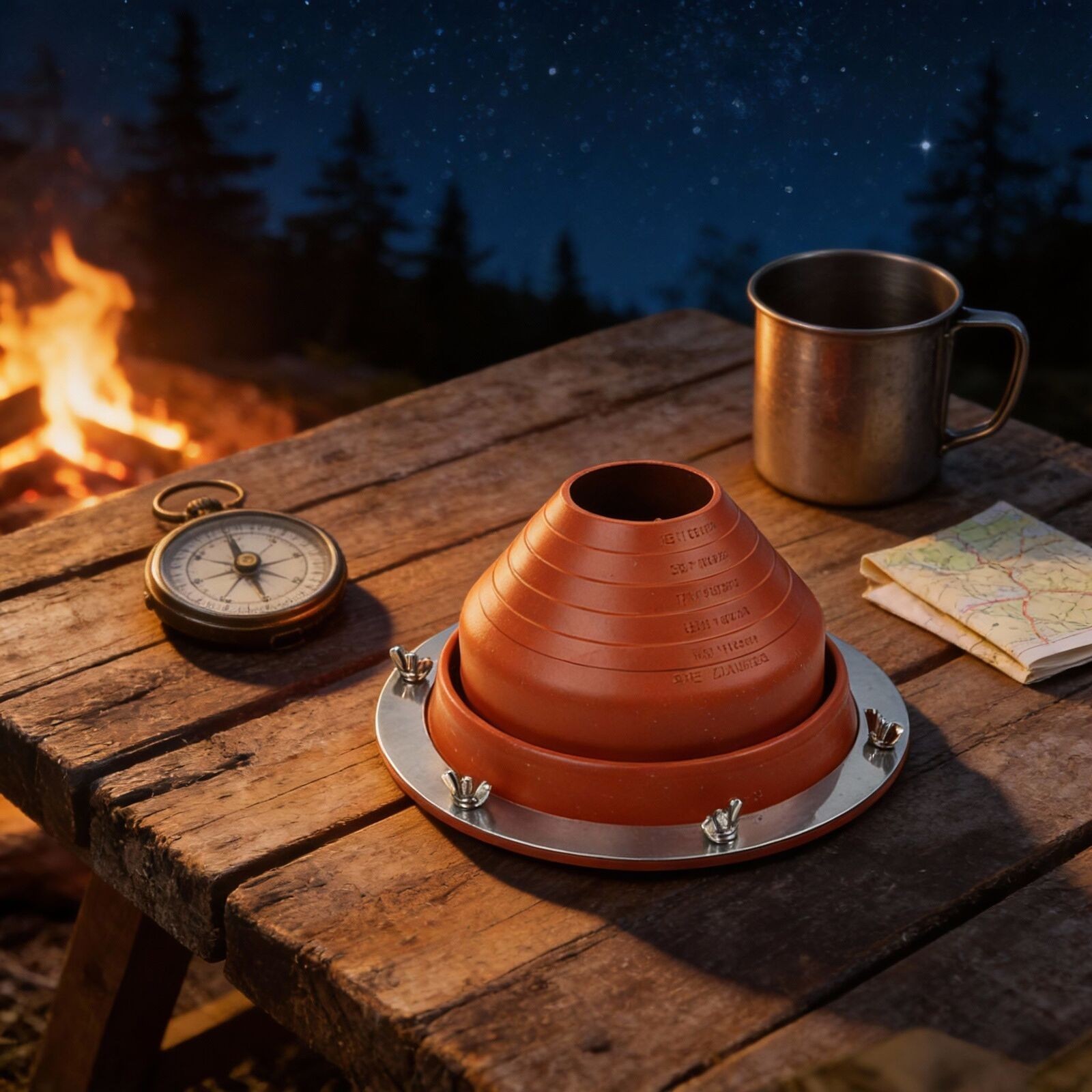 Enhance your camping experience with this efficient wood burner flue kit