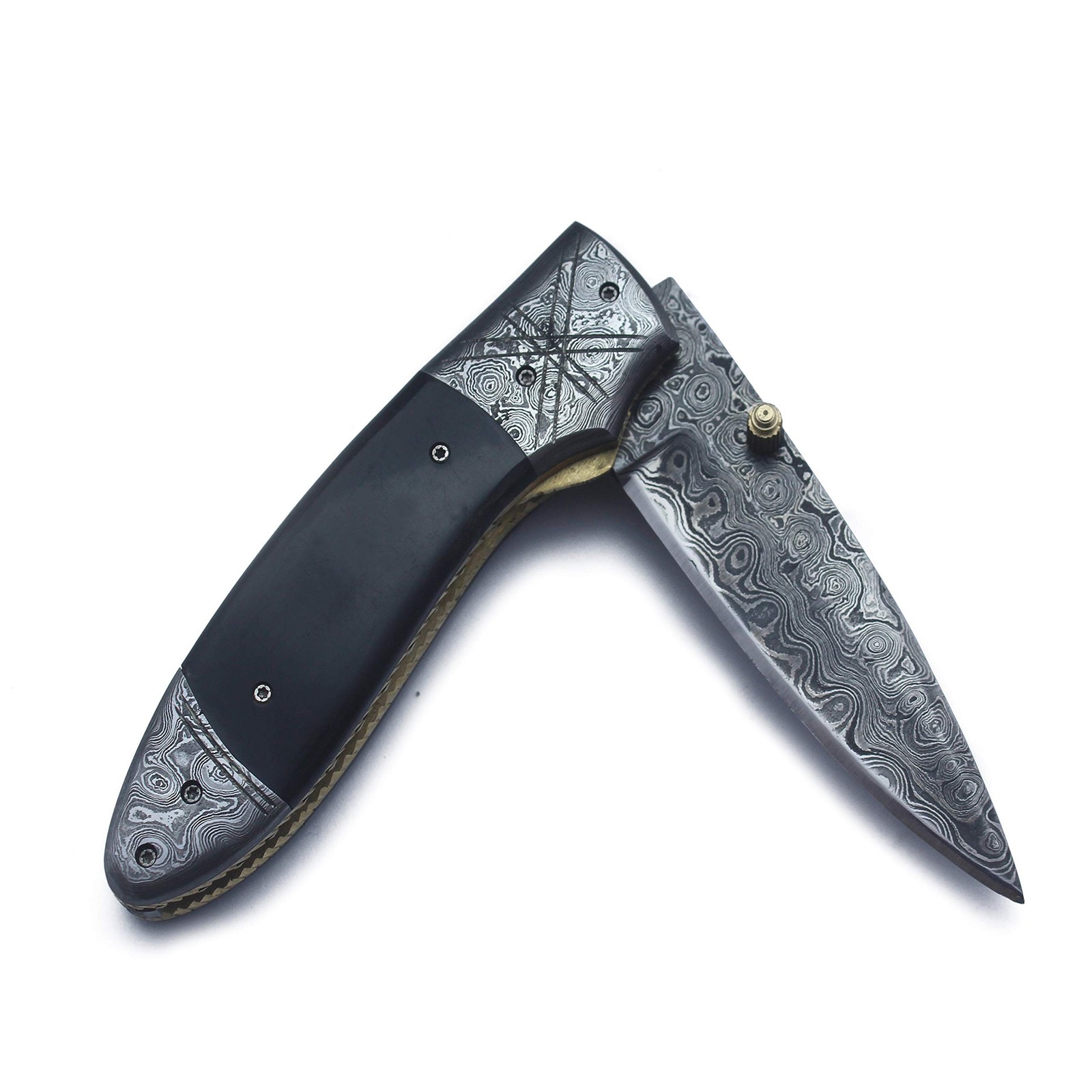 Damascus Folding Tactical Knife – Best Choice for EDC, Hunting, Survival,