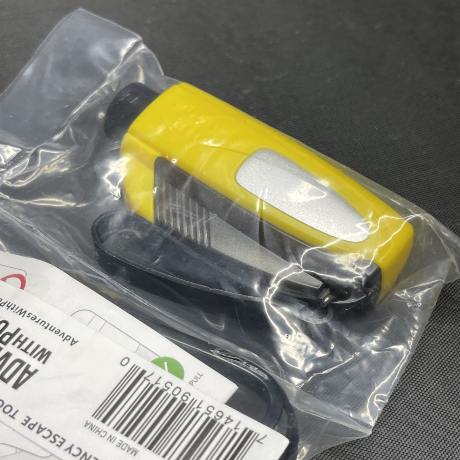 AWP 2-in-1 Emergency Escape Tool Window Breaker Seat Belt Cutter Yellow