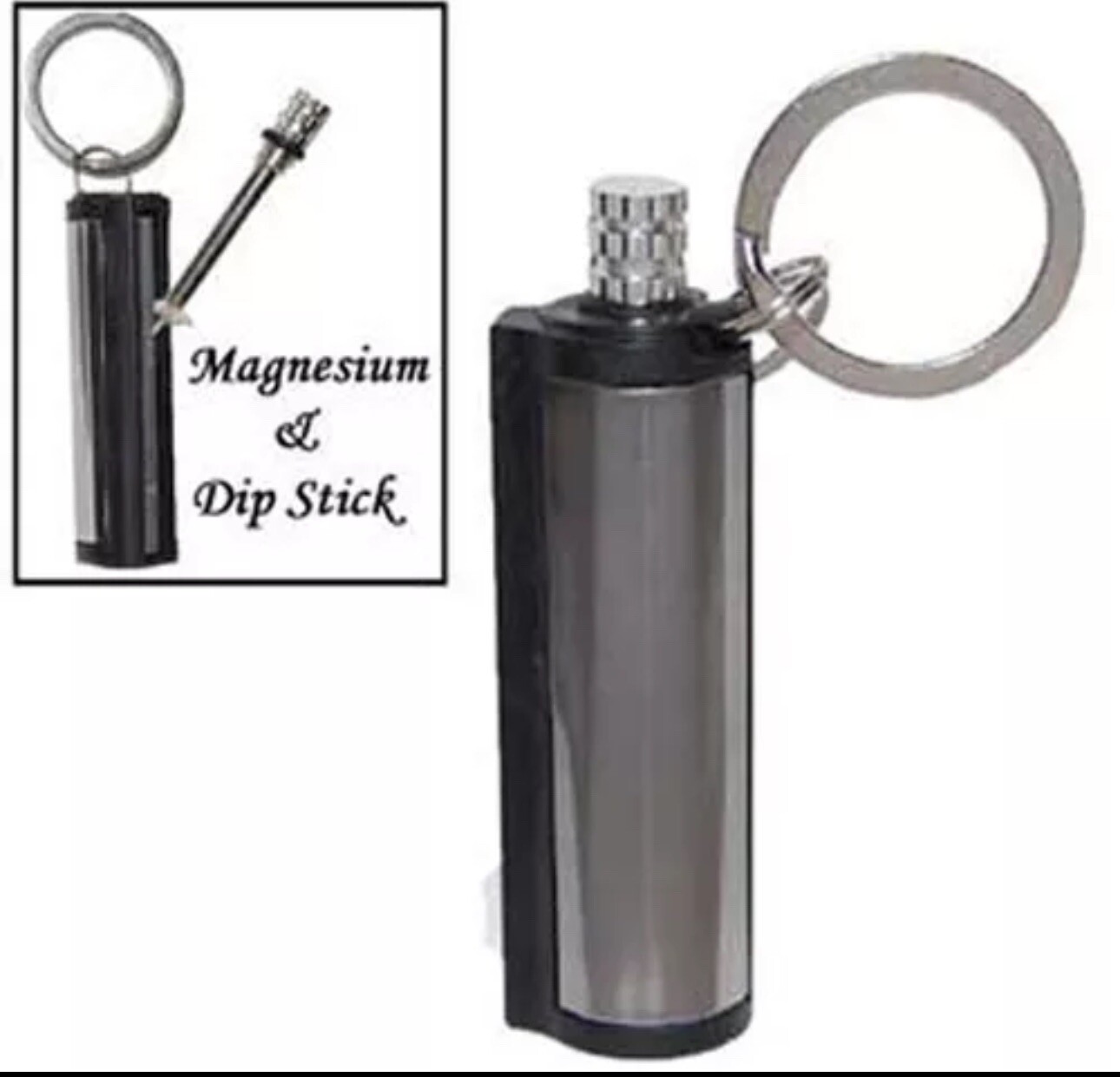 Fire Starter Flint Match Striker Lighter Camp Survival Gear BURNING PINES