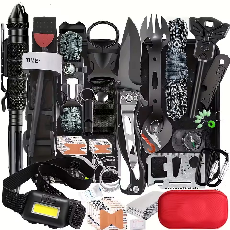 22-in-1 Survival Kit Emergency First Aid Camping Hiking Gear