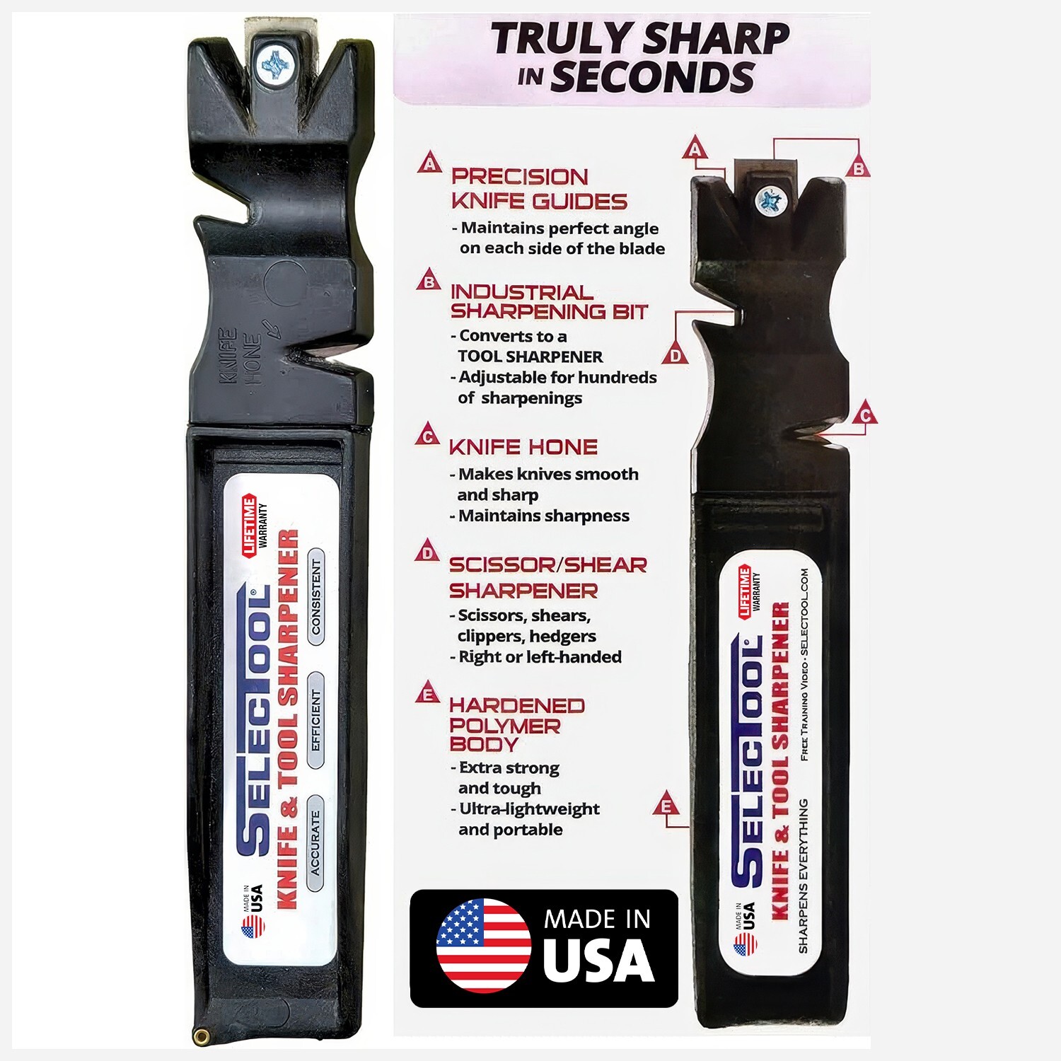 SELECTOOL BUY2 GET 1 Free Knife and Tools Sharpener | Home & Kitchen Sharpening